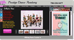 Desktop Screenshot of prestigedancemiami.com